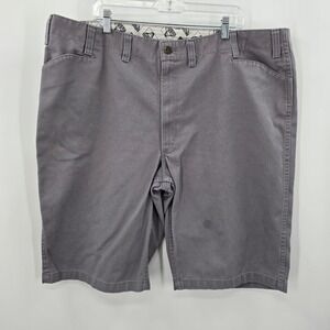 Ben Davis Mens Grey Workwear Shorts Size 46 Style 492 Twill Gorilla Logo Pocket